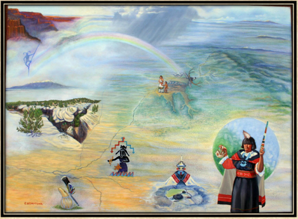 By Edward Wemytewa Zuni Painting